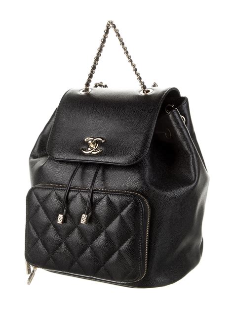 chanel affinity backpack black|Chanel backpack with studs.